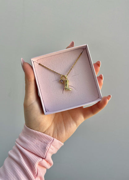 Cowboy Boot Necklace